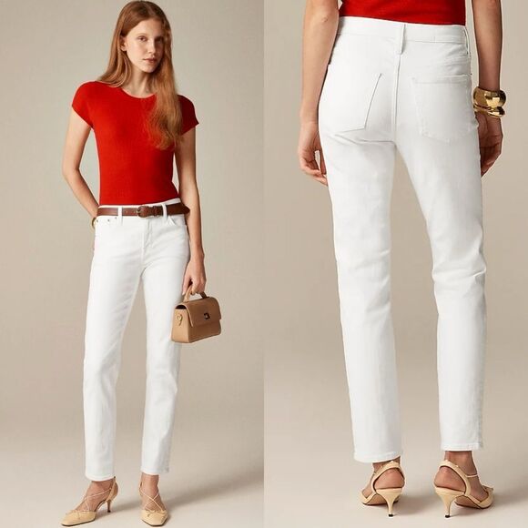 NWT J CREW Slim Jean in white - Picture 1 of 8